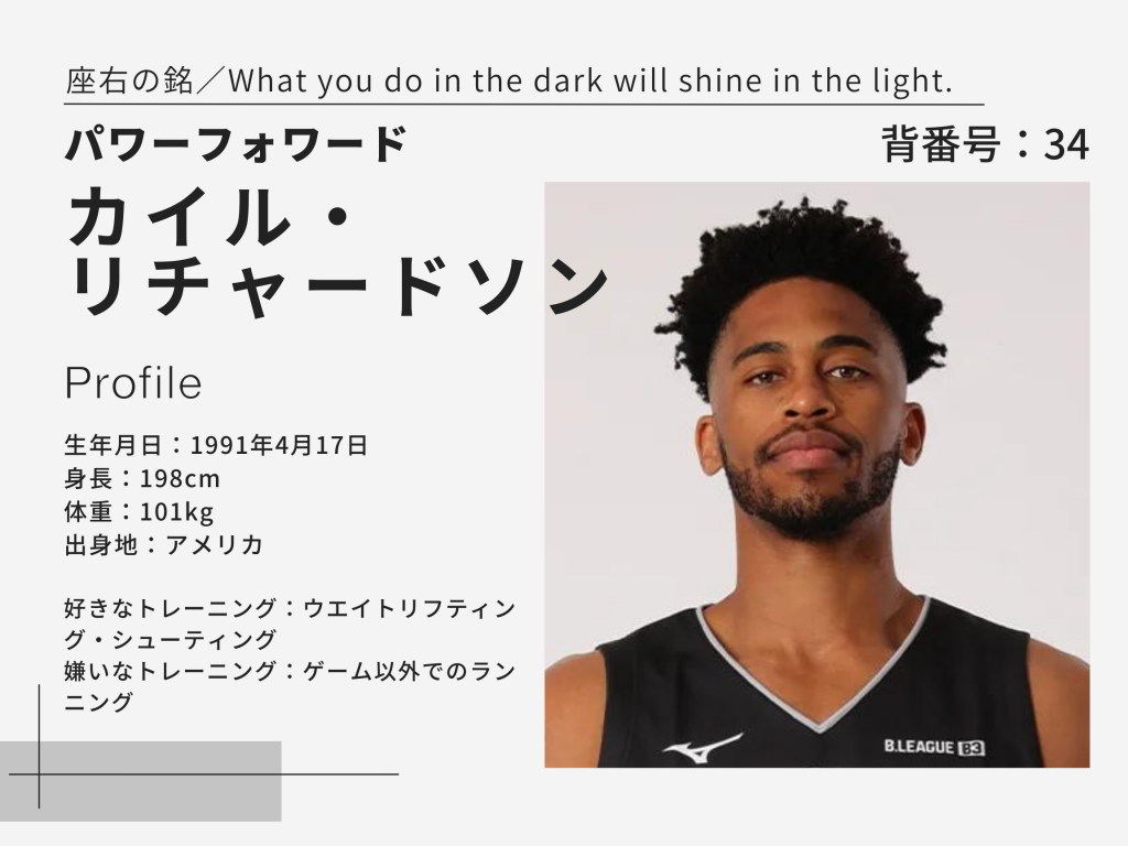 新レブナイズ選手紹介第4弾！カイル・リチャードソン選手 - レブナイズパスポート